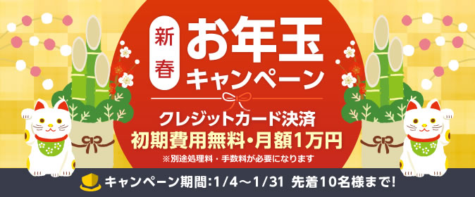 株式会社ロックオン 2018年1月31日まで 新春お年玉キャンペーン を開催決定 Ec Cube公式決済のクレジットカード決済を10名様に初期費用無料 月額1万円で提供 株式会社イルグルム