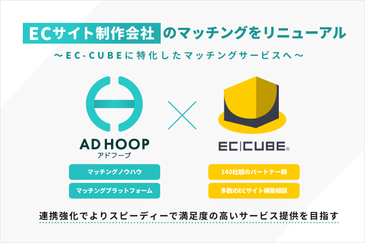 アドフープ Ecサイト制作会社のマッチングサービスをリニューアル Ec Cube特化へ 株式会社イルグルム